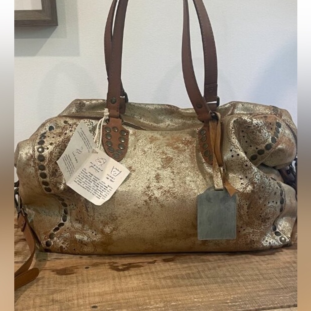 FREE PEOPLE We The Free Pyrite Augustine Tote Free People NWT - Picture 5 of 14